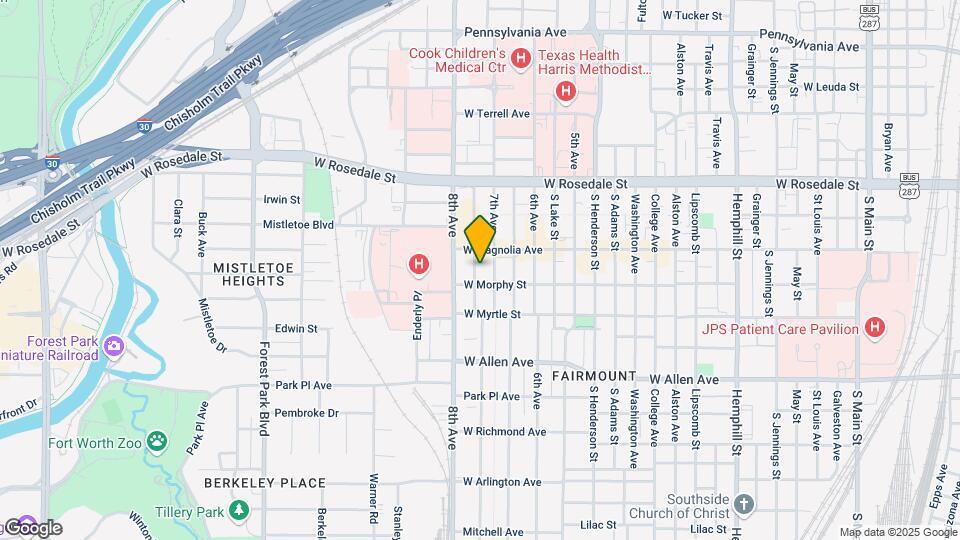 1317 Hurley Ave Mapa y Detalles de la Ubicación