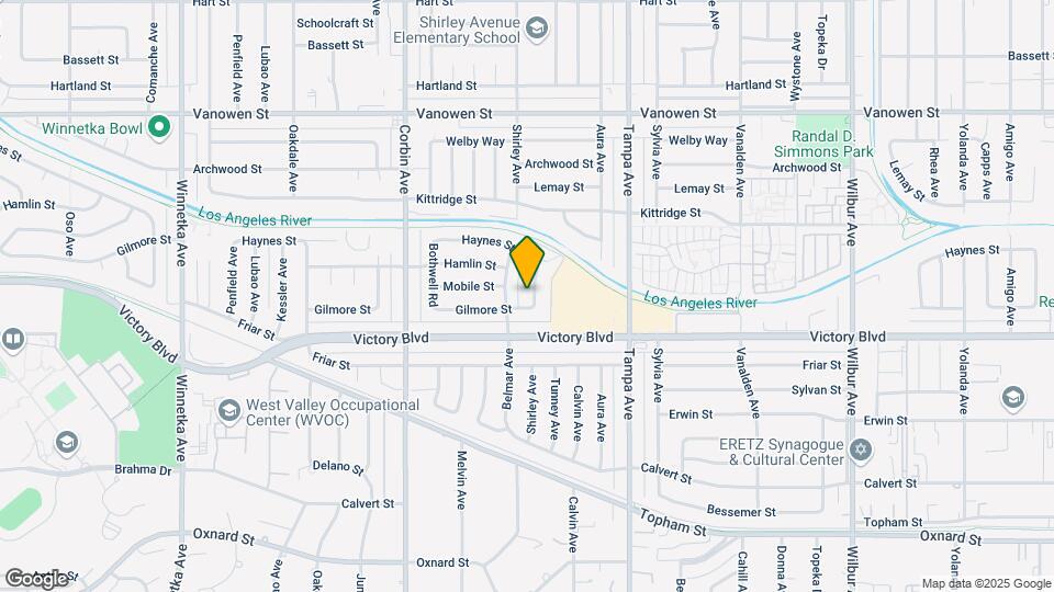 6439 Shirley Ave Map and Location Details