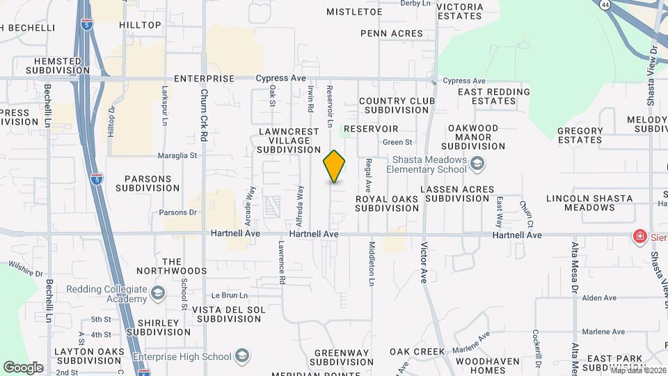 2851 Reservoir Ln Map and Location Details