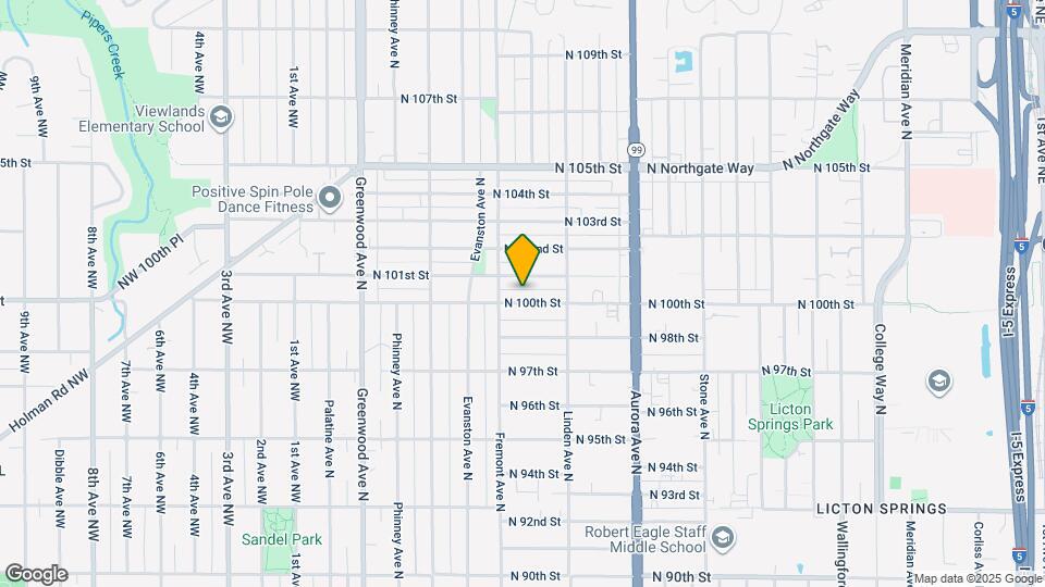 718 N 100th St Map and Location Details
