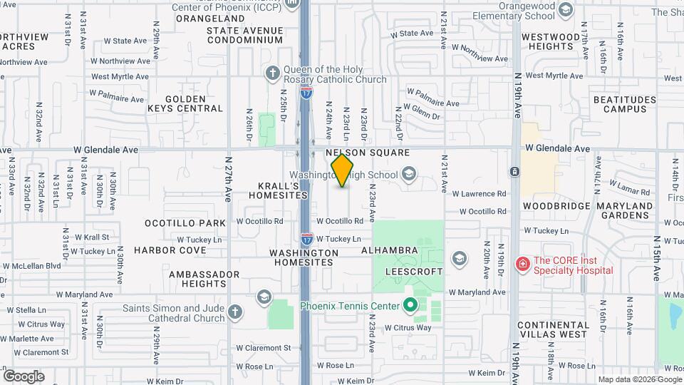 6742 N 23rd Dr Map and Location Details