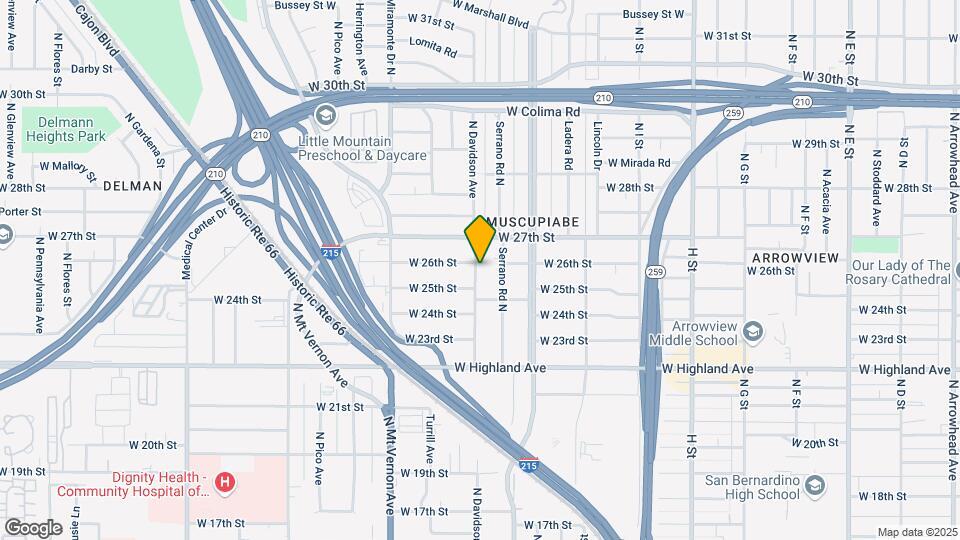 2589 N Davidson Ave Map and Location Details