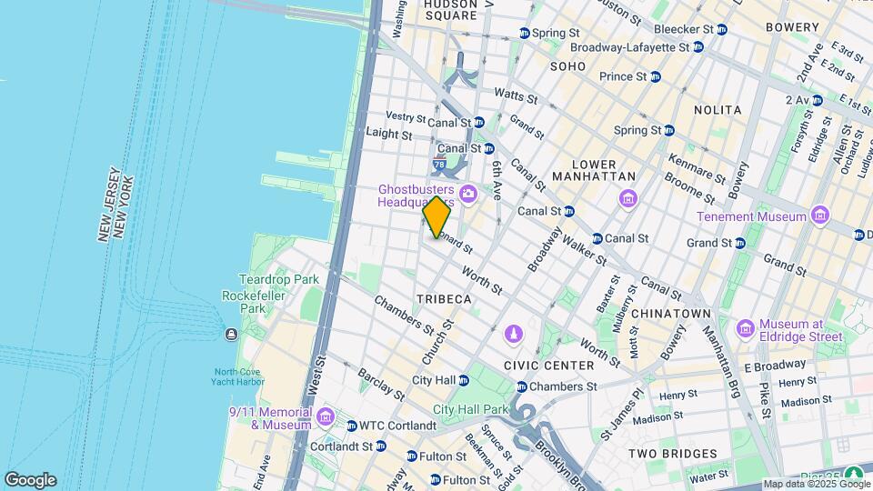 7-13 Worth St Mapa y Detalles de la Ubicación