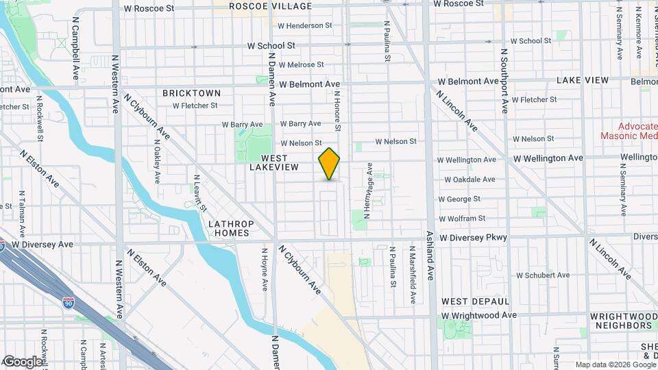 2901 N Wolcott Ave Map and Location Details