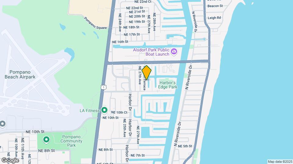 1240 NE 27th Terrace Mapa y Detalles de la Ubicación
