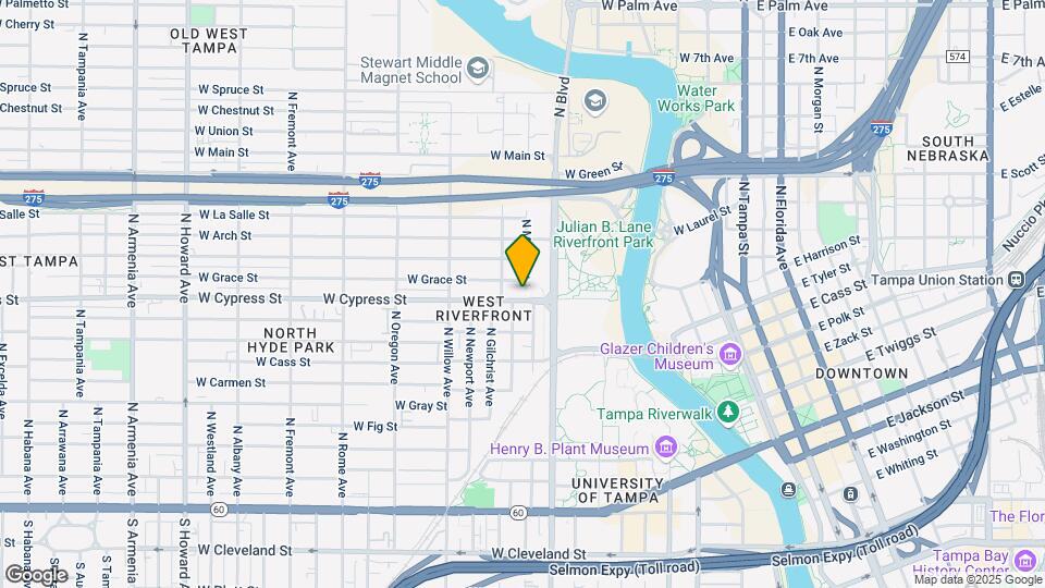 1001 W Cypress St Map and Location Details