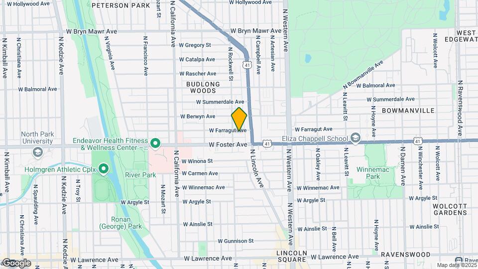 2525 W Farragut Ave Map and Location Details