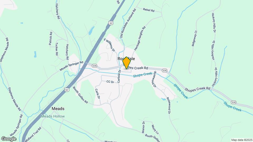 1632 Shopes Creek Rd Map and Location Details