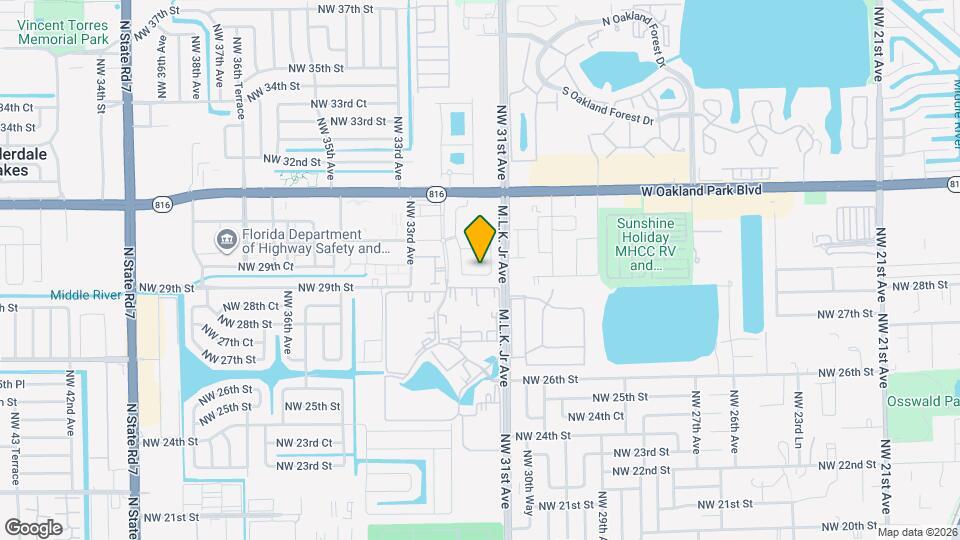 3141 Poinciana St Map and Location Details