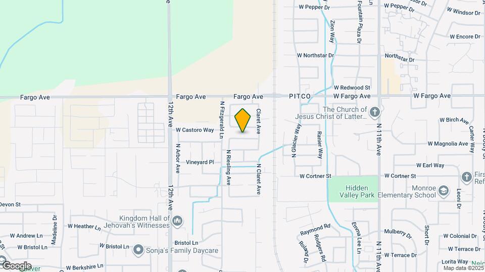 1394 W Bella Oaks Way Map and Location Details