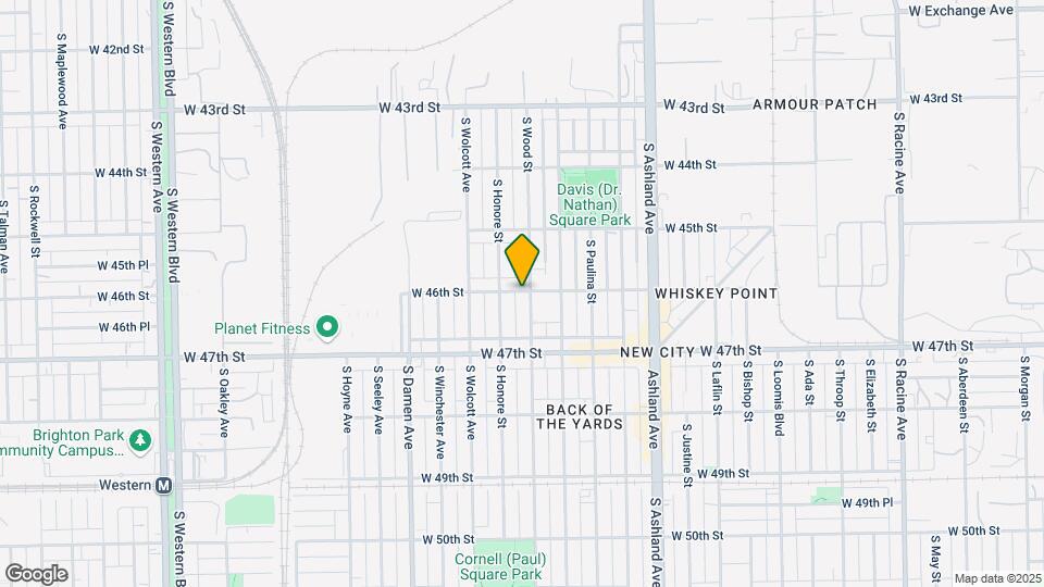 4600 S Wood St Map and Location Details