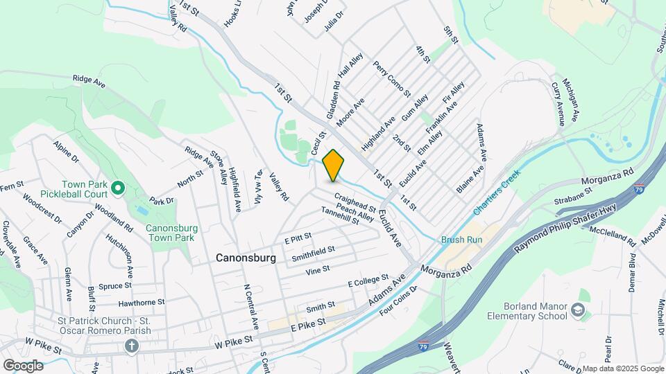 544 Craighead St, Unit APT D Map and Location Details