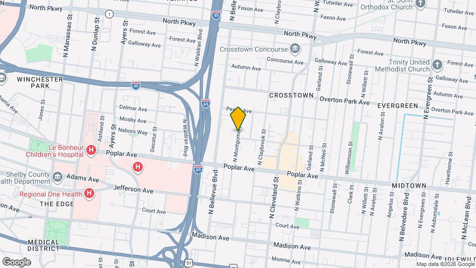 261 N Montgomery St Map and Location Details