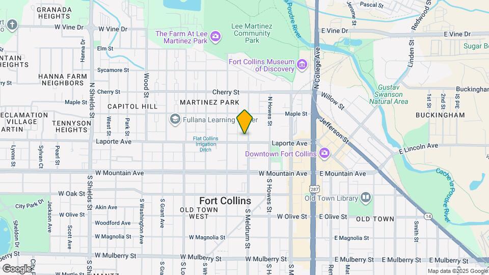 402 Laporte Ave Map and Location Details