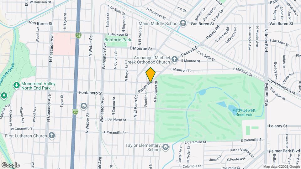 805 Paseo Rd Map and Location Details