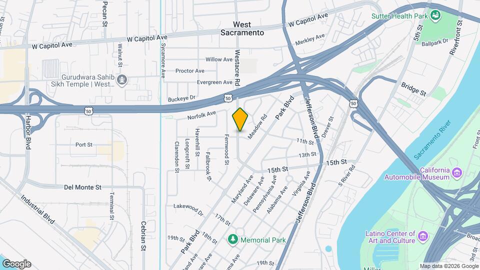 1134 Meadow Rd Map and Location Details