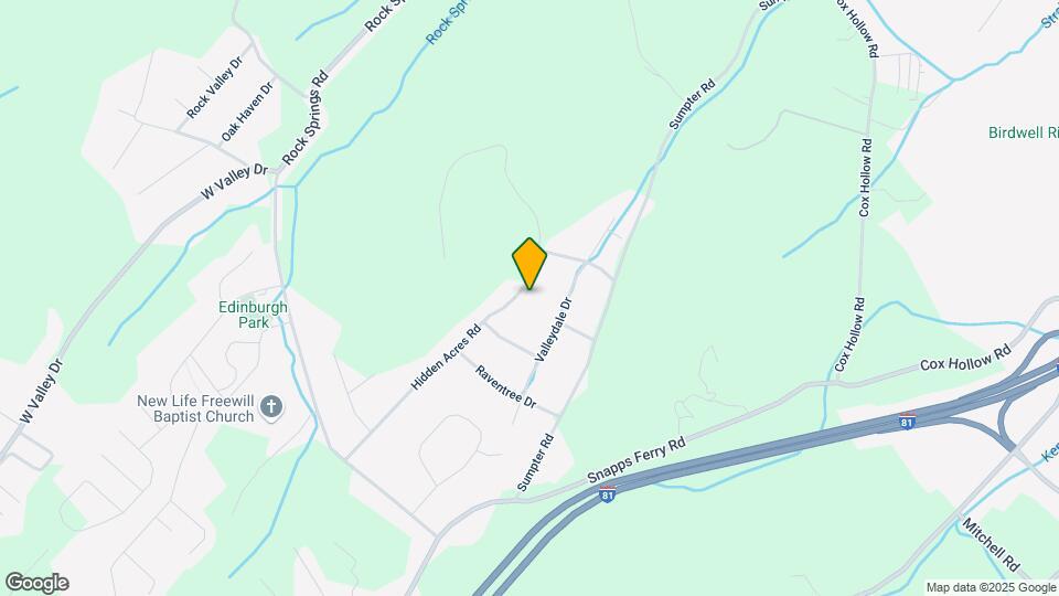 334 Hidden Acres Rd Map and Location Details