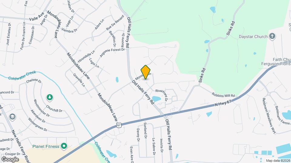 14319 Riverfront Dr Map and Location Details