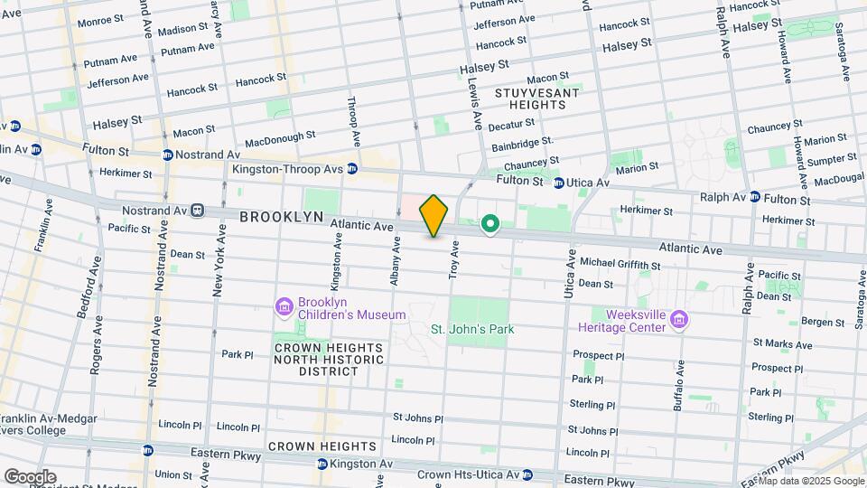 1621 Pacific Street Map and Location Details