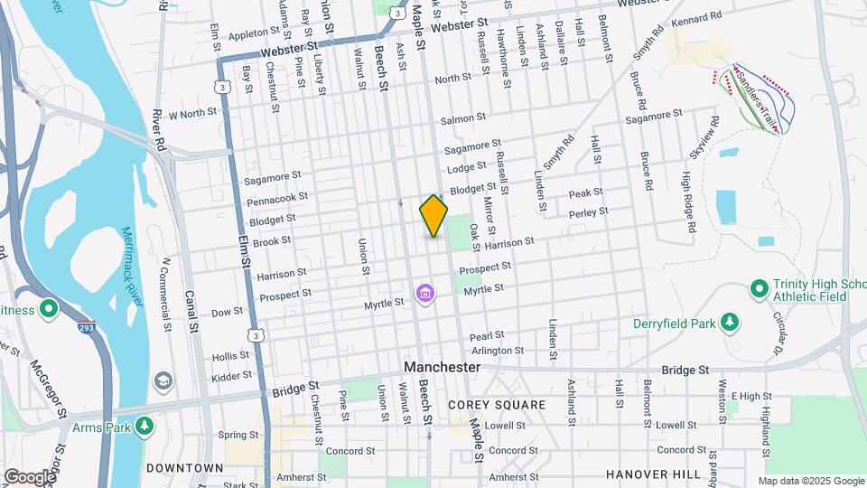 205 Ash St, Unit 1 Map and Location Details