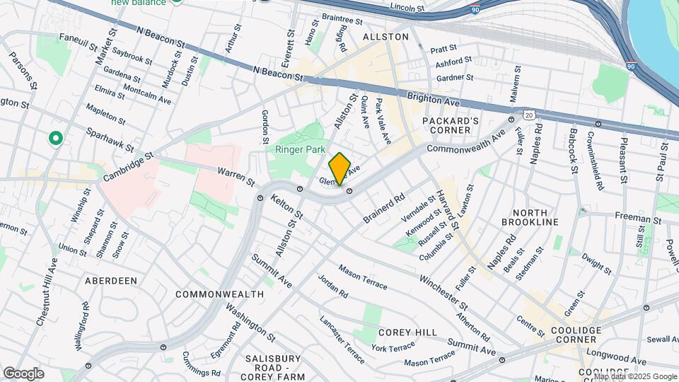 1325 Commonwealth Ave, Unit CS-10 Map and Location Details