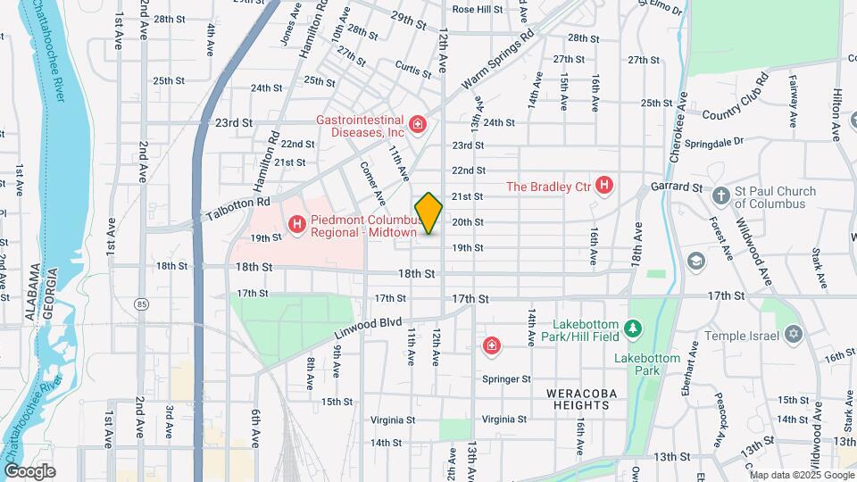 1117 19th St Map and Location Details