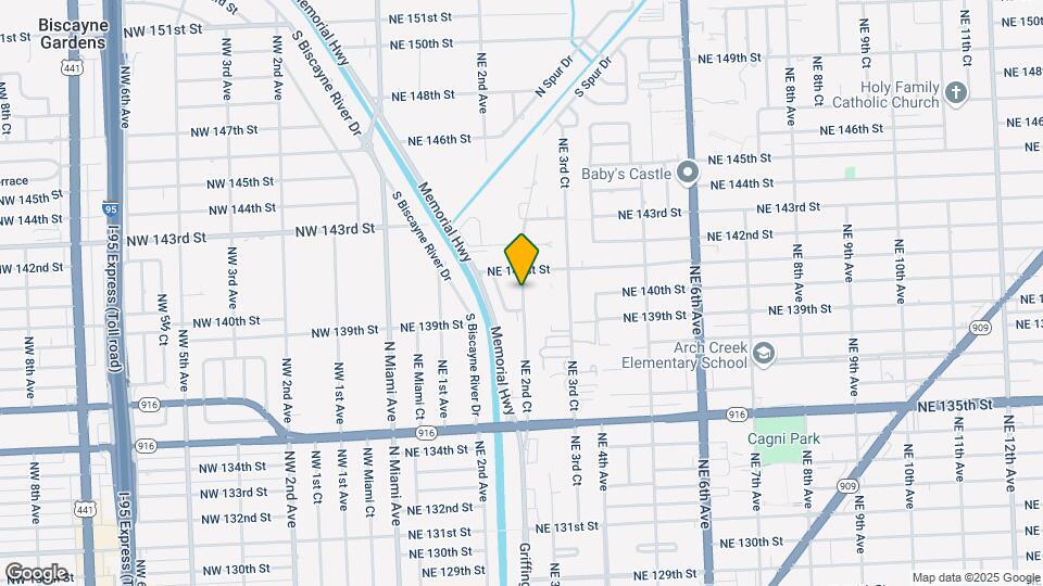 14044 NE 2nd Ct Map and Location Details