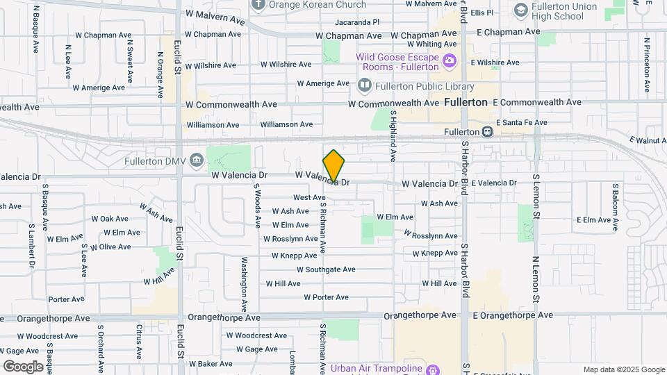 454 W Valencia Dr Map and Location Details