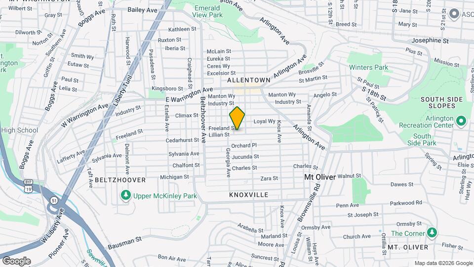 411 Walter St Map and Location Details