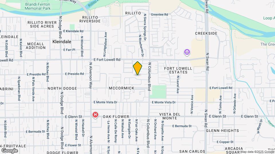 4210 E Presidio Rd Map and Location Details
