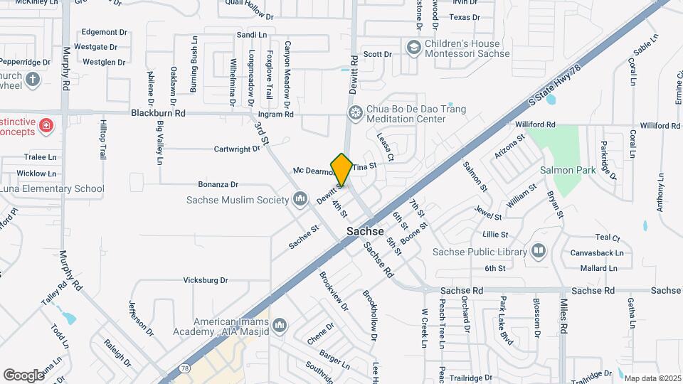6230 Dewitt St Map and Location Details