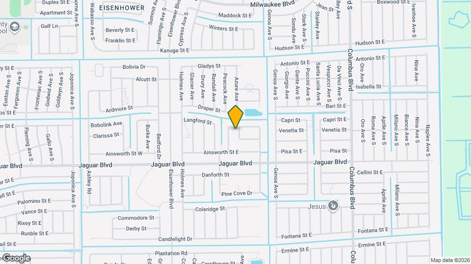 1030 Greenfield St Map and Location Details