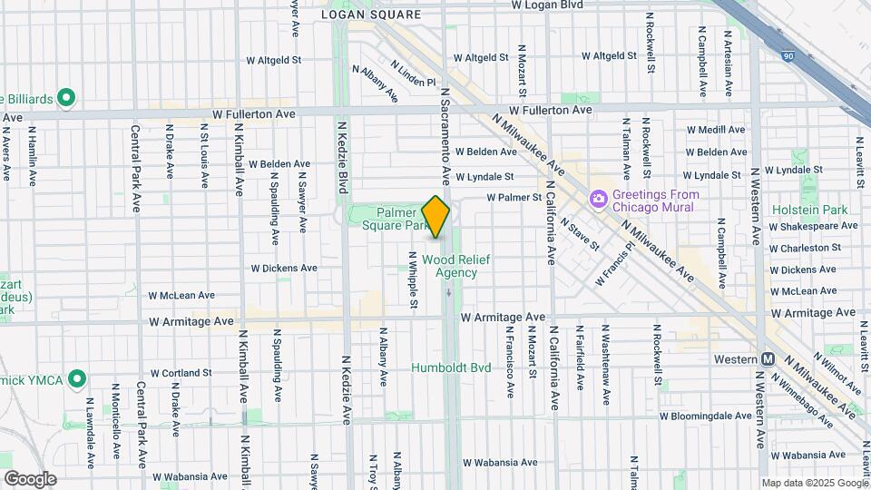 2108 N Humboldt Blvd Mapa y Detalles de la Ubicación