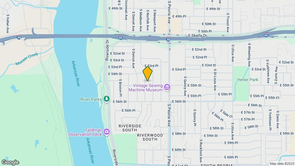 5429 S Norfolk Ave Map and Location Details