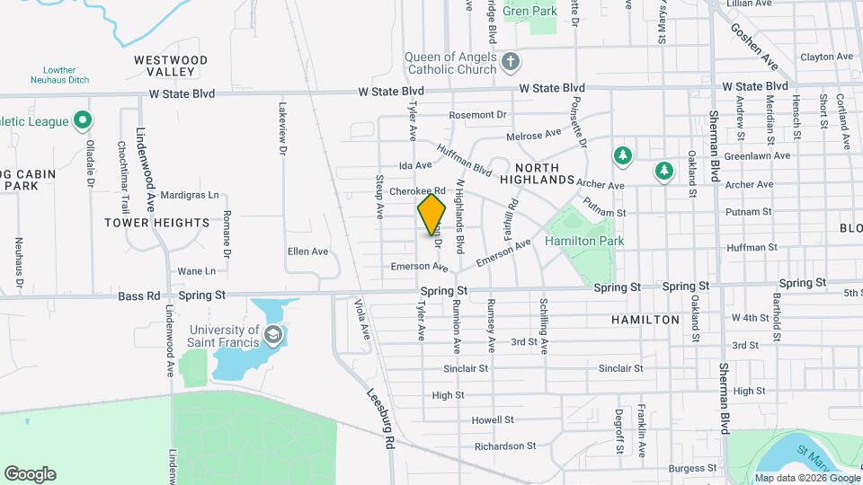 1643 Hinton Dr Map and Location Details