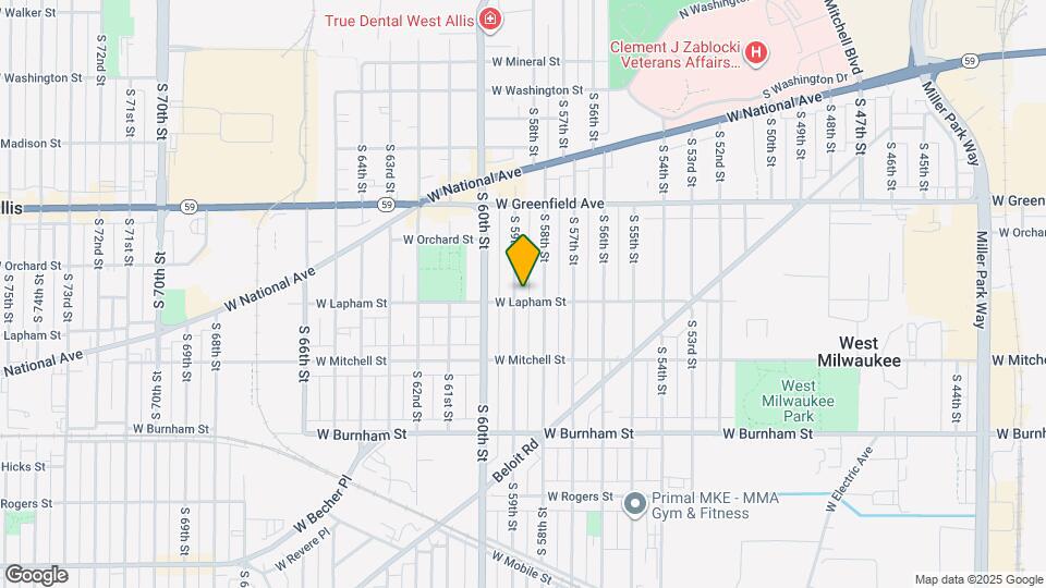 1574 S 59th St Map and Location Details