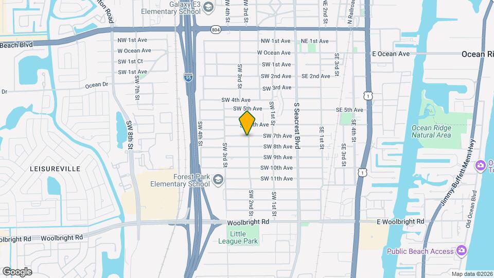 801 SW 2nd St Map and Location Details