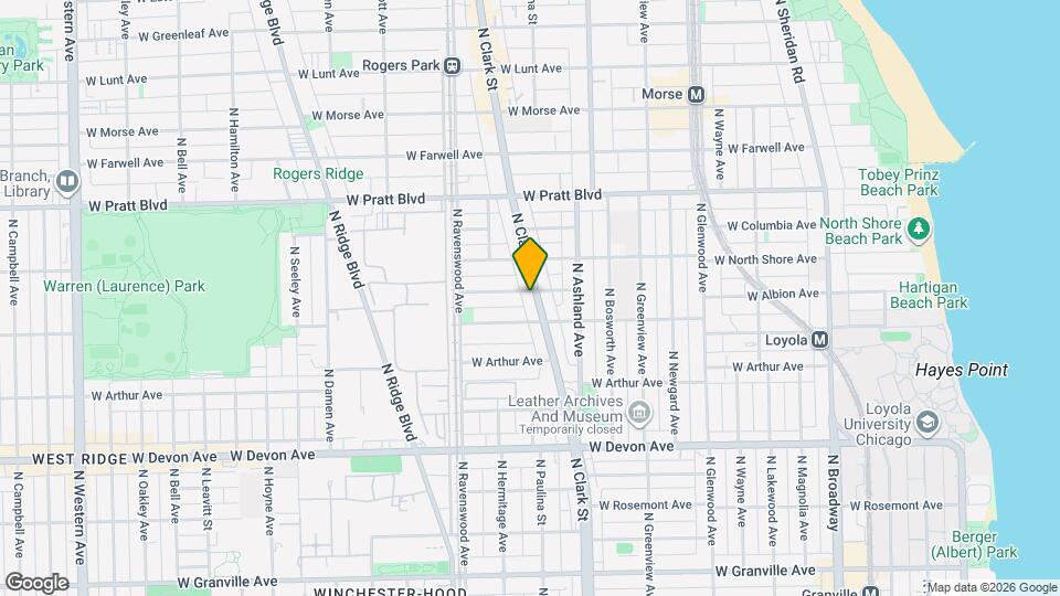 1655 W Wallen Ave Map and Location Details