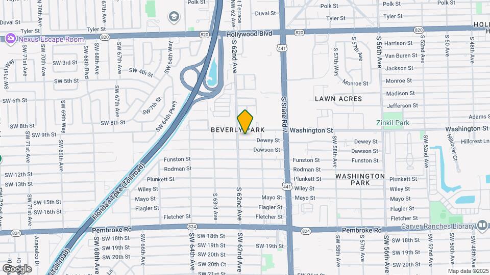 6137 Dewey St Map and Location Details