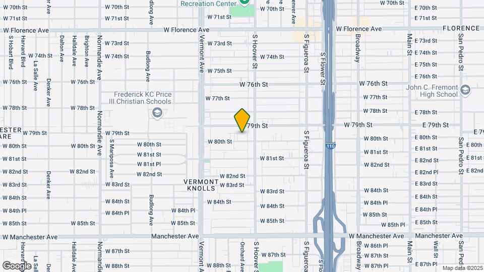 831 W 80th St Map and Location Details