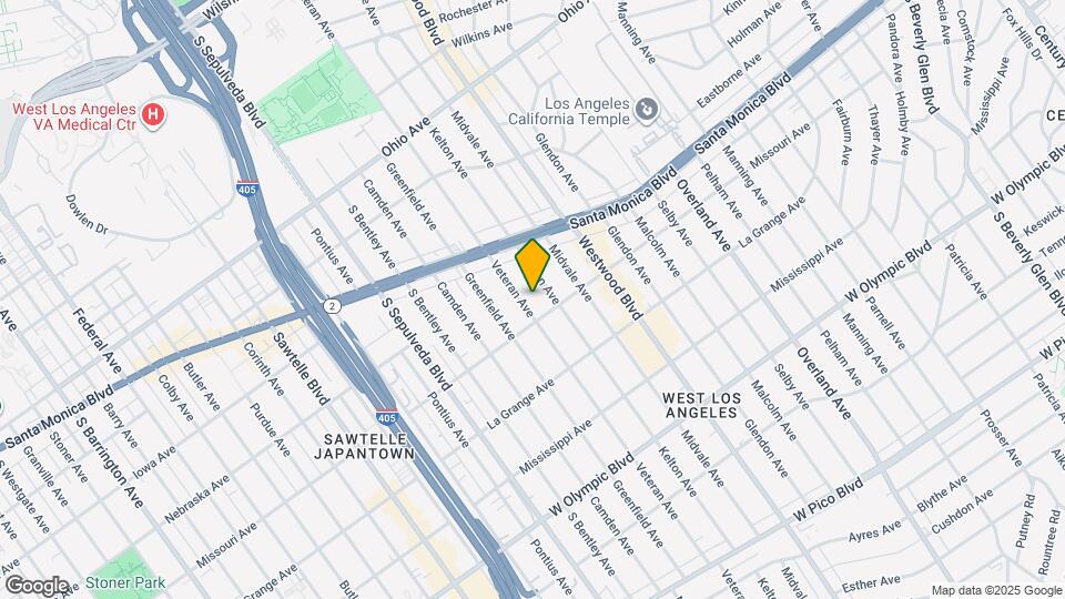 1880 Veteran Ave Map and Location Details