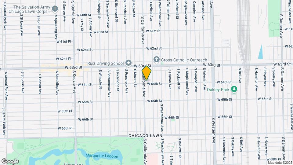 6355 S California Ave Map and Location Details