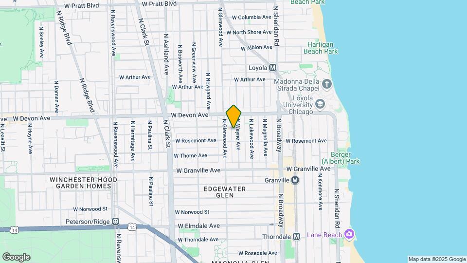 6322 N Wayne Ave Map and Location Details
