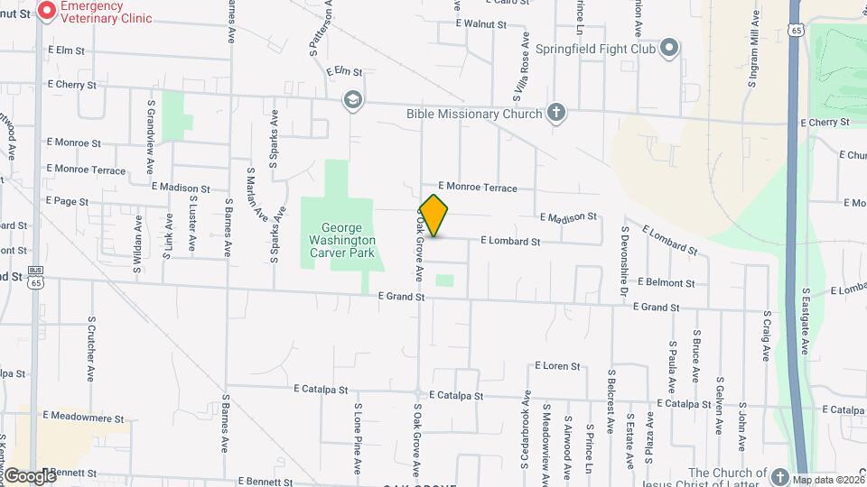 2614 E Lombard St Map and Location Details