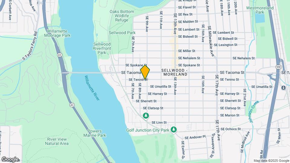 8213 SE 9th Ave Map and Location Details