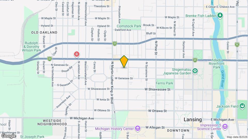 915 W Lapeer St Map and Location Details