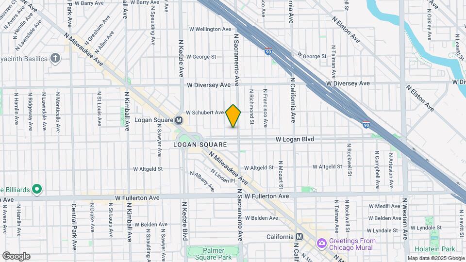 3006 W Logan Blvd Map and Location Details