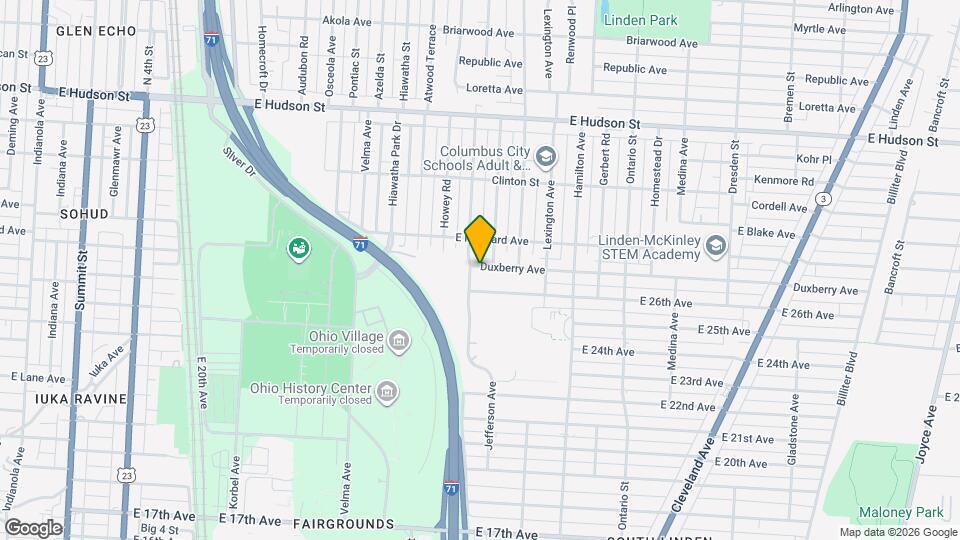 967 Duxberry Ave Map and Location Details