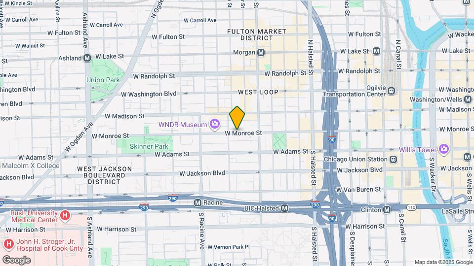 1053 W Monroe St Map and Location Details