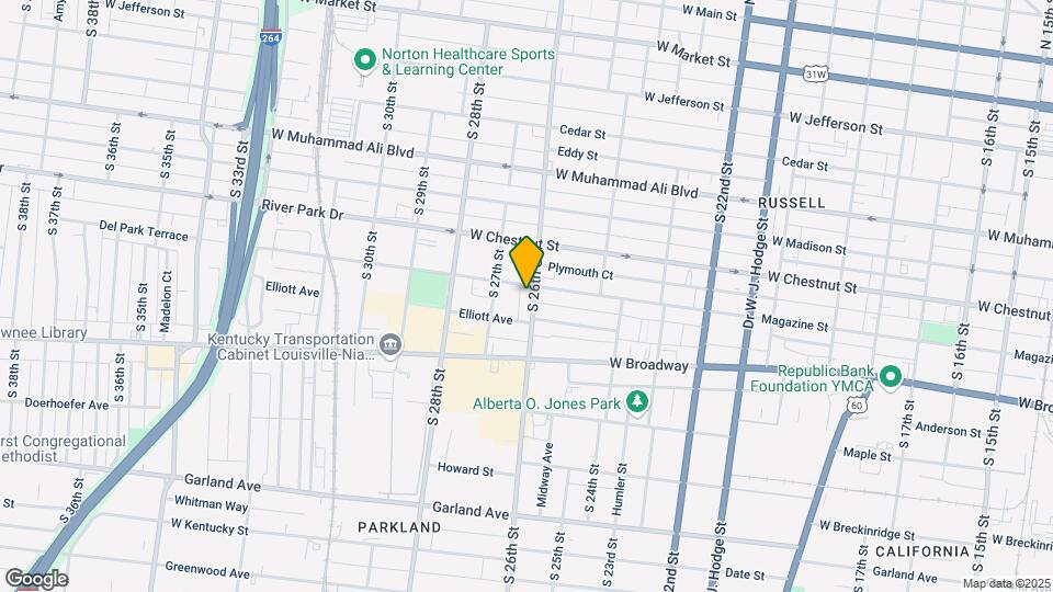 638 S 26th St Map and Location Details